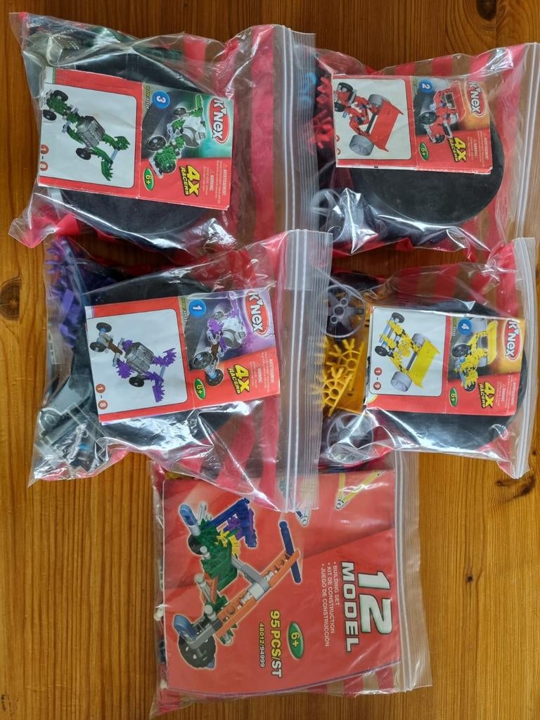 Knex 4x Racers & Scooter Bouwpakketten - 5 Sets!, Ophalen of Verzenden, Gebruikt