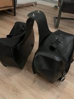 Leren Motorkoffers - Zwart, Motoren, Ophalen of Verzenden, Gebruikt