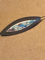 Antieke broche koper emaille gemerkt Homme de Vries, Ophalen of Verzenden, Dames, Homme de Vries