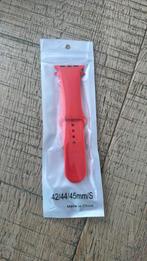 Apple watch bandje 42/44/45 mm S oranje, Ophalen of Verzenden, Zo goed als nieuw, Oranje, IOS