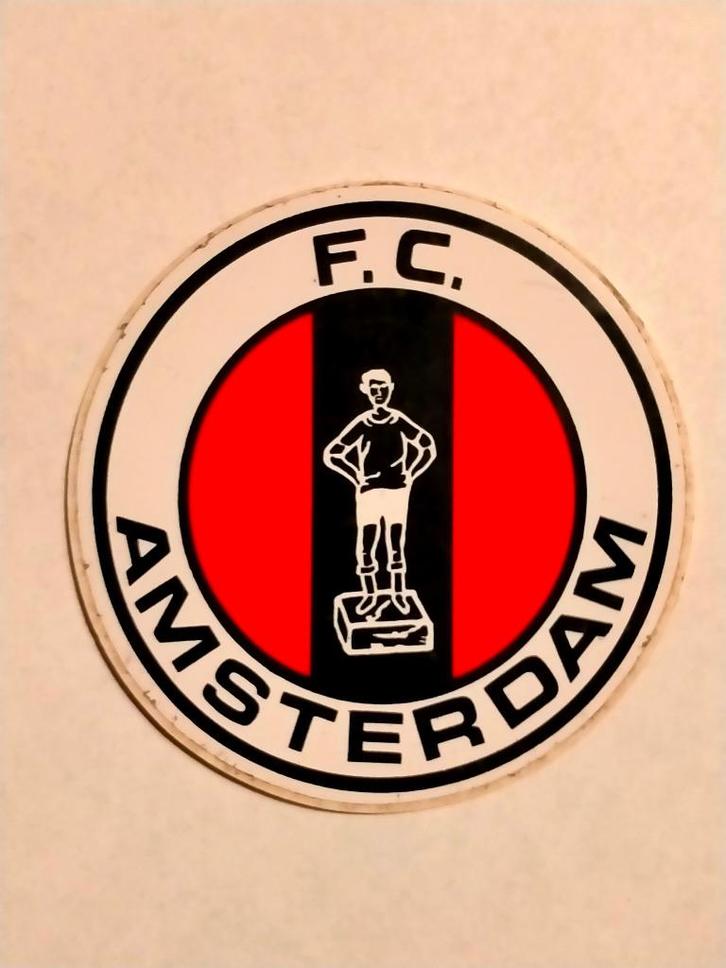 F.C. Amsterdam vintage voetbal sticker sport club RARE, Verzamelen, Sportartikelen en Voetbal, Zo goed als nieuw, Poster, Plaatje of Sticker