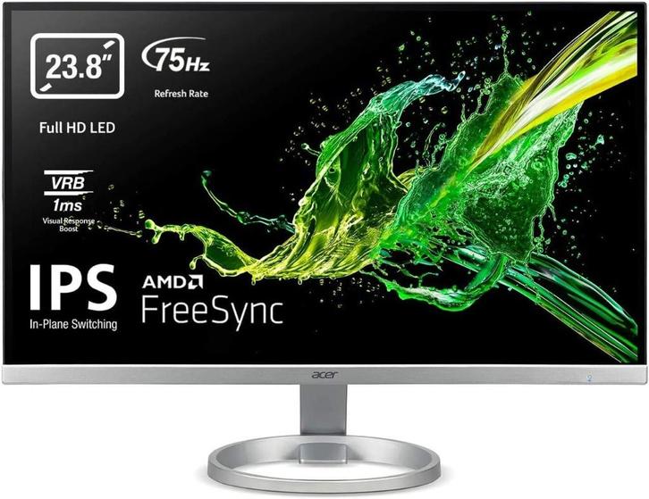 Zeer Nette 24 Inch Game /Laptop/PC Lcd Acer R240Y IPS, Computers en Software, Monitoren, Gebruikt, 60 Hz of minder, HDMI, VGA