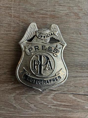 Vintage PPA Press Photographer Badge beschikbaar voor biedingen