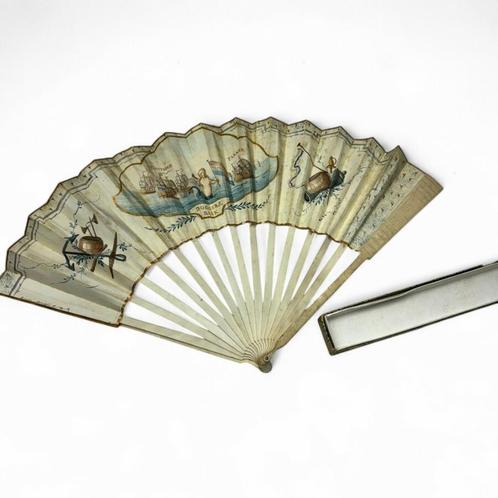 Antieke 18e eeuwse waaier, Doggersbank, Huis en Inrichting, Woonaccessoires | Wanddecoraties, Gebruikt, Ophalen of Verzenden