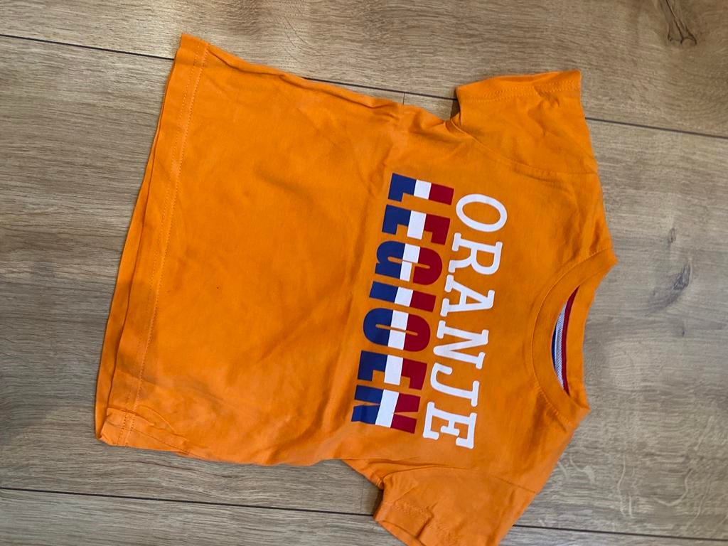 T shirt oranje legioenen maat 92, Kinderen en Baby's, Kinderkleding | Maat 92, Ophalen of Verzenden, Zo goed als nieuw, Jongen of Meisje