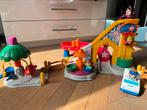 Little people kermis, met achtbaan, zweefmolen, 3 poppetjes, Kinderen en Baby's, Speelgoed | Fisher-Price, Speelset, Gebruikt