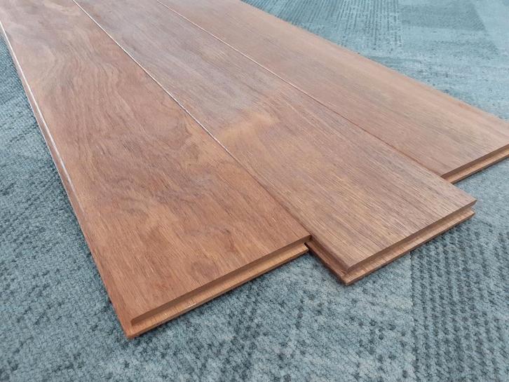 Massief Merbau vloerdelen 19x180mm - €49,50 p/m2 Op=Op, Tuin en Terras, Palen, Balken en Planken, Nieuw, Planken, 180 tot 250 cm