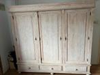Grenen whitewash kledingkast, Huis en Inrichting, Ophalen, Gebruikt, 200 cm of meer, 50 tot 75 cm