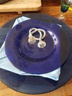blauwe borden en onderborden, Ophalen, Gebruikt, Bord(en), Overige stijlen