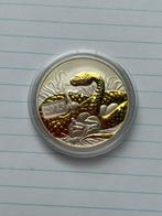 Tokelau Slang 2013 – 1 oz zilver – Verguld Jaar van de Slang, Ophalen of Verzenden, Zilver