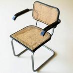 Marcel Breuer Cesca  S64 fauteuil Cideu + 2 stoelen, Huis en Inrichting, Stoelen, Gebruikt, Drie, Cesca Thonet Cidue, Zwart