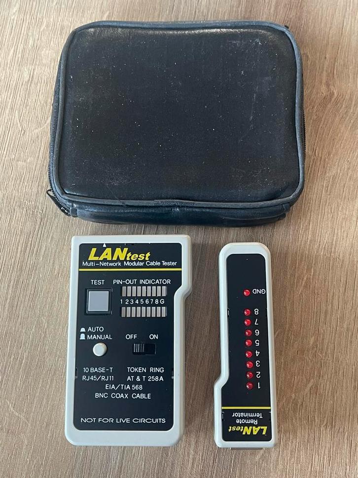 RJ45/RJ11 Kabeltester LAN Tester, Computers en Software, Overige Computers en Software, Gebruikt, Ophalen of Verzenden