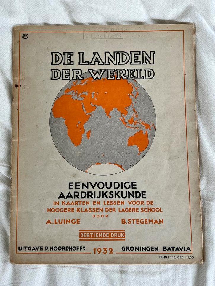 De Landen der Wereld Luinge & Stegeman 13e druk, Boeken, Atlassen en Landkaarten, Zo goed als nieuw, Bosatlas, Wereld, 1800 tot 2000