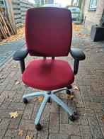 Drabert Bureaustoel - Rode Bekleding, Huis en Inrichting, Ophalen