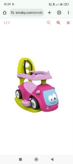 Smoby Loopauto Roze/Groen - Zo goed als nieuw!, Kinderen en Baby's, Speelgoed | Buiten | Voertuigen en Loopfietsen, Ophalen of Verzenden