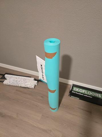 Click PVC ondervloer 12,5 m² nieuw 21db demping  beschikbaar voor biedingen