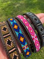 Kentucky leren halsband met miyuki kralen 4 kleuren, Ophalen of Verzenden, Nieuw