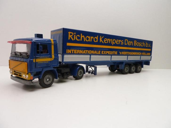 Volvo F12  '' Richard Kempers ''  Tekno, Hobby en Vrije tijd, Modelauto's | 1:50, Zo goed als nieuw, Bus of Vrachtwagen, Tekno