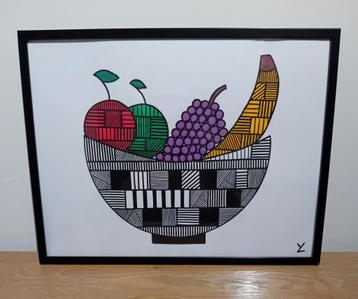 Bijzondere Fruitschaal. Special Art. Unicum.  beschikbaar voor biedingen