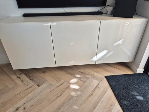 Besta kast selsviken hoog glans wit deur deuren 3x 60 60 180, Huis en Inrichting, Kasten | Dressoirs, Gebruikt, 150 tot 200 cm