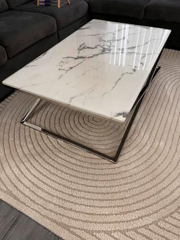 Faux marmer salontafel in top staat! beschikbaar voor biedingen
