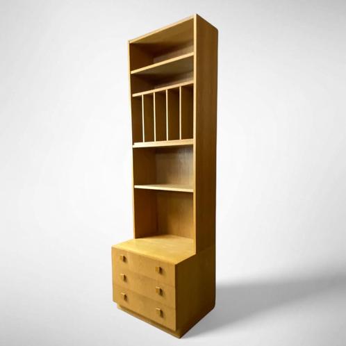 Vintage Zweedse Boekenkast met ruimte voor je LP's, Huis en Inrichting, Kasten | Boekenkasten, Gebruikt, 50 tot 100 cm, 150 tot 200 cm