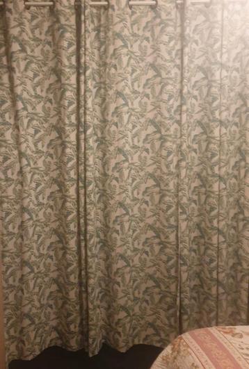 Gordijnen met bladmotief - 5 stuks beschikbaar voor biedingen