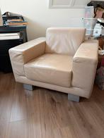 Mooie leren fauteuil, Huis en Inrichting, Fauteuils, Ophalen, Zo goed als nieuw, 50 tot 75 cm, Leer