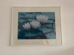 Witte lijst met poster waterlelies 50  40 x 1 cm, Ophalen