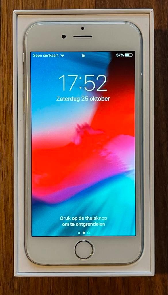 iPhone 6 16GB - Zilver, Telecommunicatie, Mobiele telefoons | Apple iPhone, Gebruikt, 16 GB, Zonder abonnement, Zonder simlock