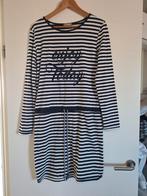 Donkerblauw gestreepte jurk, Blauw, Maat 46/48 (XL) of groter, Ophalen of Verzenden, Knielengte