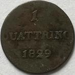 Toscane quattrino 1829, Ophalen of Verzenden, Italië, Losse munt