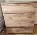 Ladekast LIMFJORDEN Jysk 4 lades naturel eiken 81x101x48, Huis en Inrichting, Ophalen, 100 tot 150 cm, 50 tot 100 cm, Zo goed als nieuw