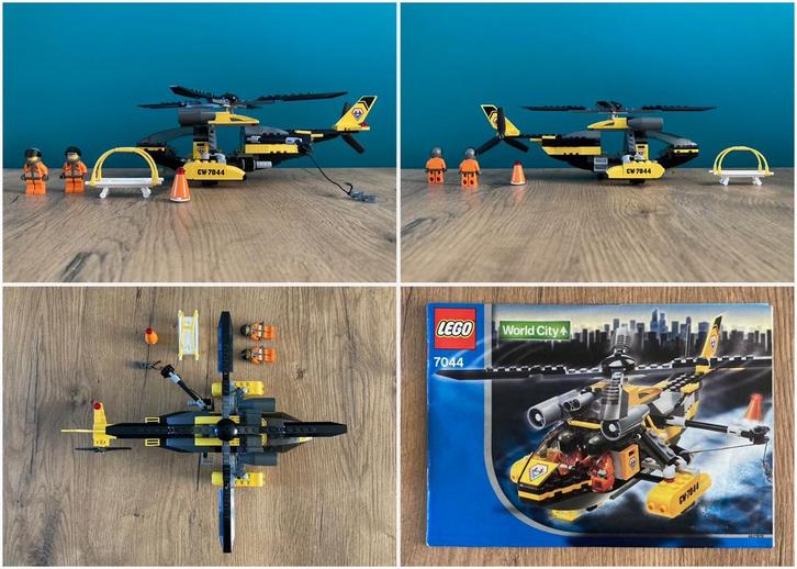 Lego World City 7044 Rescue Chopper (reddingshelikopter), Kinderen en Baby's, Speelgoed | Duplo en Lego, Gebruikt, Ophalen