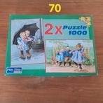 Puzzel 2x 1000 stukjes ontbreken 2 stukjes, Ophalen of Verzenden, 500 t/m 1500 stukjes, Gebruikt