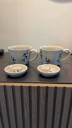 Set van 2 beige theekopjes met mooie bamboe-print, Ophalen of Verzenden, ., ., .