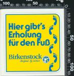 Sticker: Birkenstock - Hier gibts erholung fur den fus, Verzamelen, Stickers, Overige typen, Ophalen of Verzenden, Zo goed als nieuw
