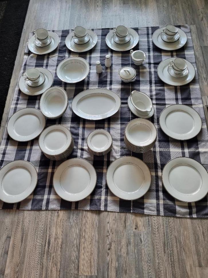Zylstra silver ecstasy japan 80 stuks vintage servies, Huis en Inrichting, Keuken | Servies, Zo goed als nieuw, Overige typen