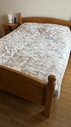 Elektrisch verstelbaar bed + Nachtkastjes, Ophalen, Bruin, Tweepersoons, 200 cm