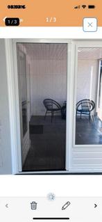 Hordeur 208,5 x 84 cm wit, Kunststof, Gebruikt, Deurkozijn, 150 tot 225 cm