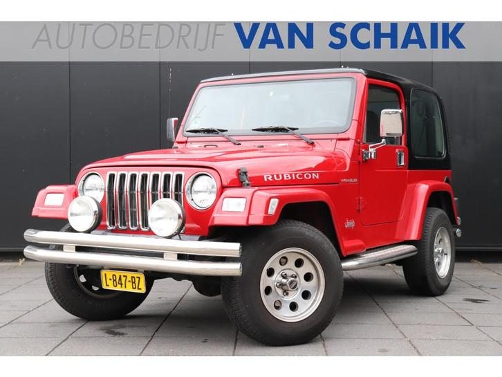 Jeep Wrangler 4.0 Prachtige Jeep in Topstaat ! (bj 1999), Auto's, Oldtimers, Te koop, Airbags, Radio, Trekhaak, Jeep, Benzine