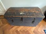 Antieke Reiskoffer New York-Rotterdam, Ophalen, Gebruikt, 100 tot 150 cm, 50 tot 75 cm
