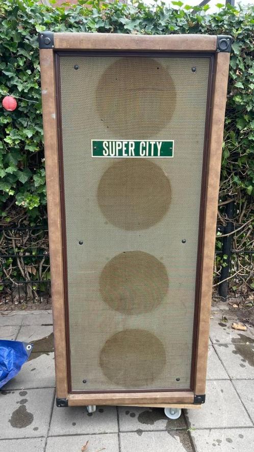 Super City PA200 speaker torens, Muziek en Instrumenten, Versterkers | Keyboard, Monitor en PA, Gebruikt, P.A., Minder dan 500 watt