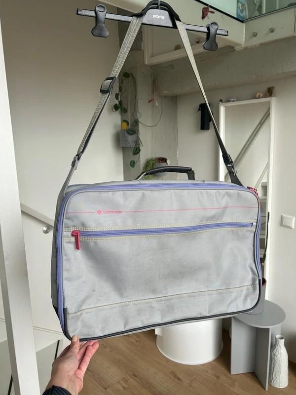 Samsonite travel bag luggage, Sieraden, Tassen en Uiterlijk, Tassen | Reistassen en Weekendtassen, Gebruikt, Grijs, 40 tot 60 cm