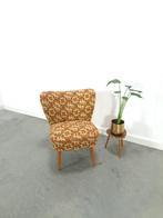 Bloemen fauteuil vintage cocktail stoel, Huis en Inrichting, Fauteuils, Minder dan 75 cm, Gebruikt, Vintage, Ophalen of Verzenden