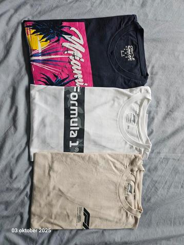 3x F1 T-shirts en Max Verstappen Miami XXXL beschikbaar voor biedingen