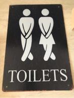 Toilets Retro Metalen Bord (Plaat Vintage WC Toilet Oud), Huis en Inrichting, Verzenden, Nieuw