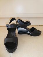 Red-Rag sleehak sandalen maat 40  zwart wit peeptoe ZGAN, Kleding | Dames, Schoenen, Sandalen of Muiltjes, Wit, Zo goed als nieuw