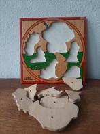 Vintage houten Simplex Toys puzzel Kabouters, Overige typen, Ophalen of Verzenden, Zo goed als nieuw