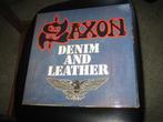 lp metal saxon denim and leather hard rock clasic heavy, Ophalen, Gebruikt